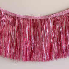 Pink Tinsel Fringe Garland