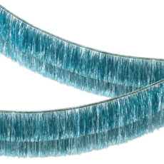 Blue Tinsel Fringe Garland