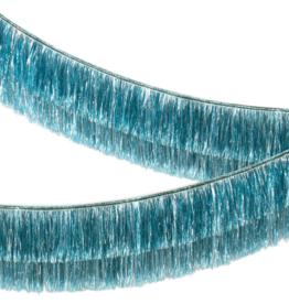 Blue Tinsel Fringe Garland