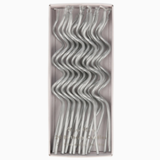 Silver Swirly Candles