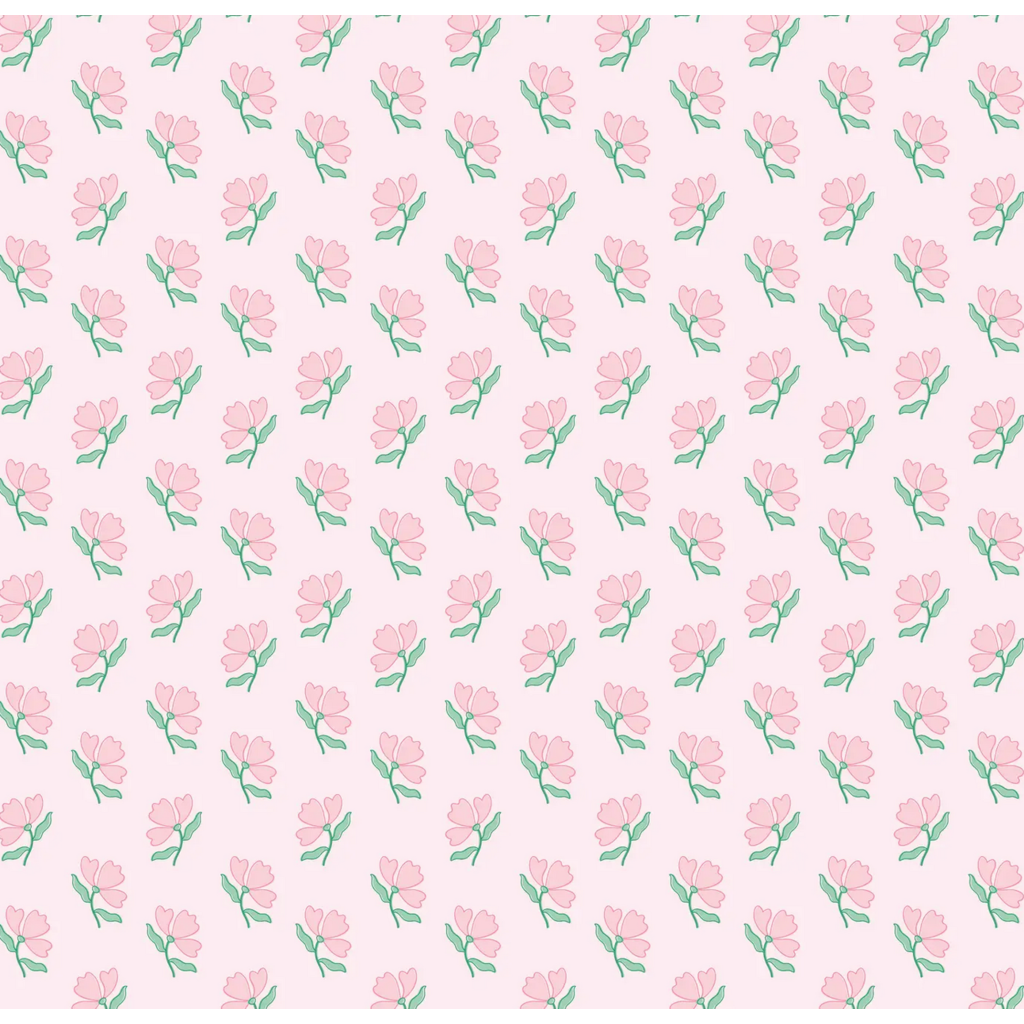 Bloom & Blush Pink Flower Wrapping Paper - Roll of 3 Sheets