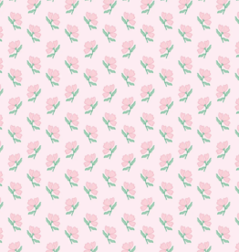Bloom & Blush Pink Flower Wrapping Paper Roll