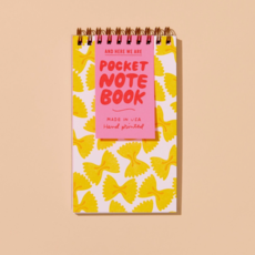 Farfalle Bowtie Letterpress Pocket Notebook Farfalle Bowtie Letterpress Pocket Notebook