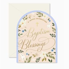 Baptism Blessings Arch Card