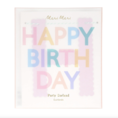 Scallop Pastel Happy Birthday Garland
