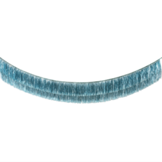 Blue Tinsel Fringe Garland