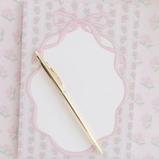 Pink Flower Ribbon Notepad