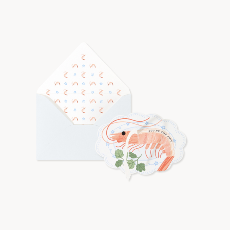 Shrimp Pop-Up Card