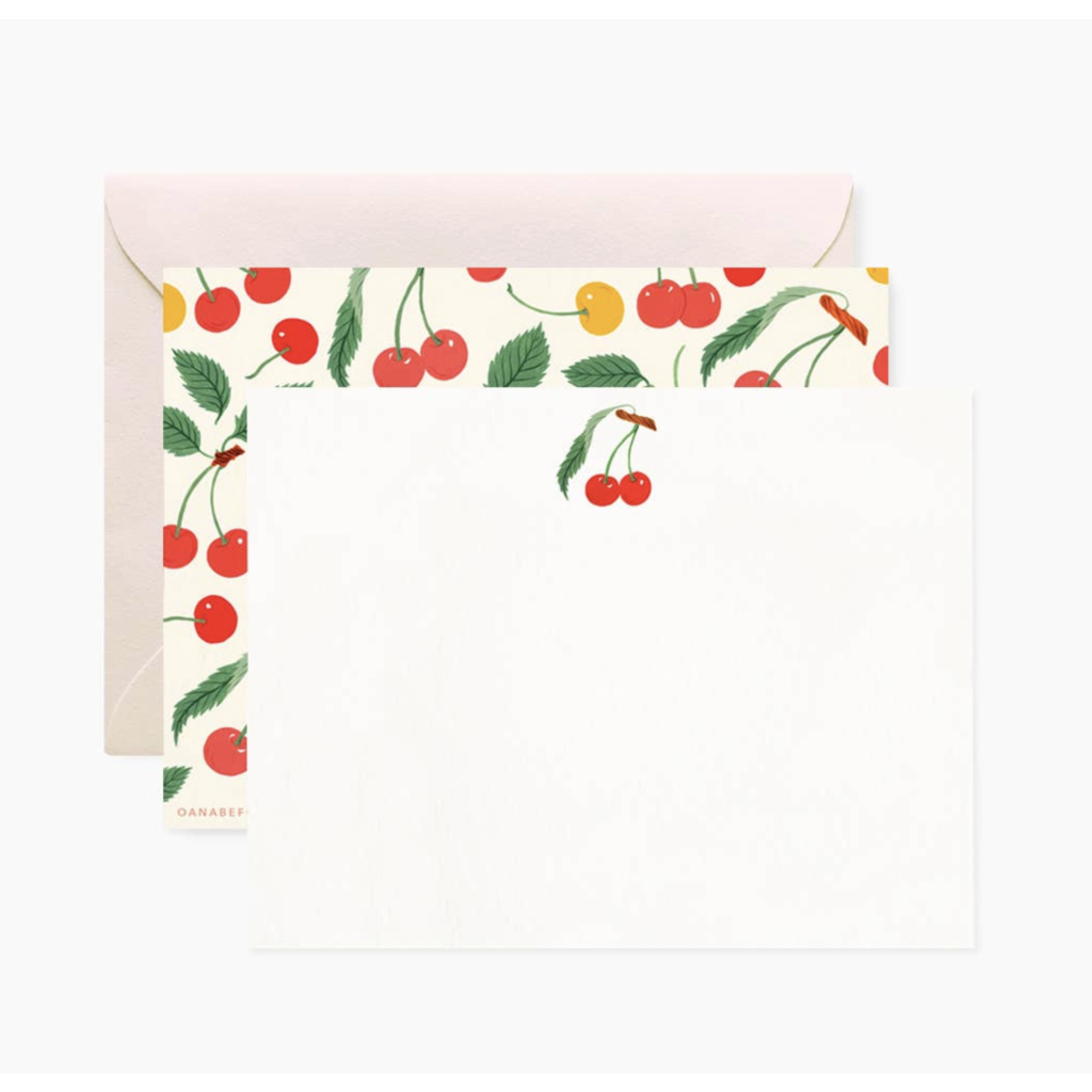 Cherry Notecard Set of 4