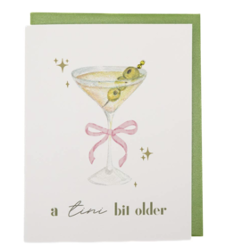 Tini Bit Older Olive Martini Card