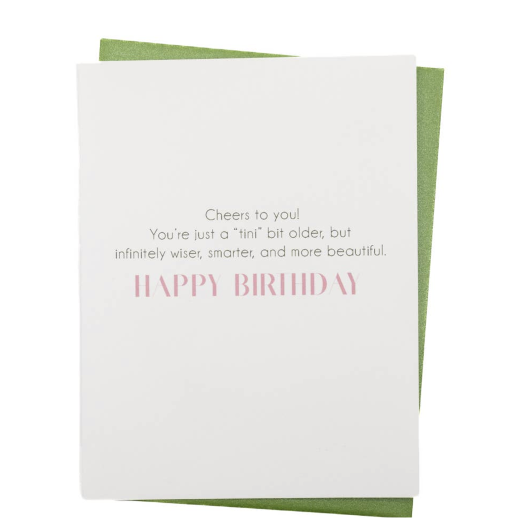 Tini Bit Older Olive Martini Card
