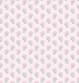 Bloom & Blush Pink Flower Wrapping Paper - Single Sheet