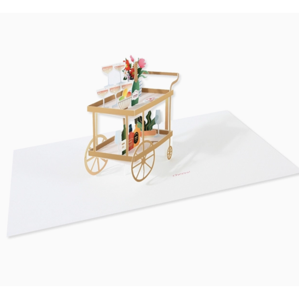 Bar Cart Pop-Up Card