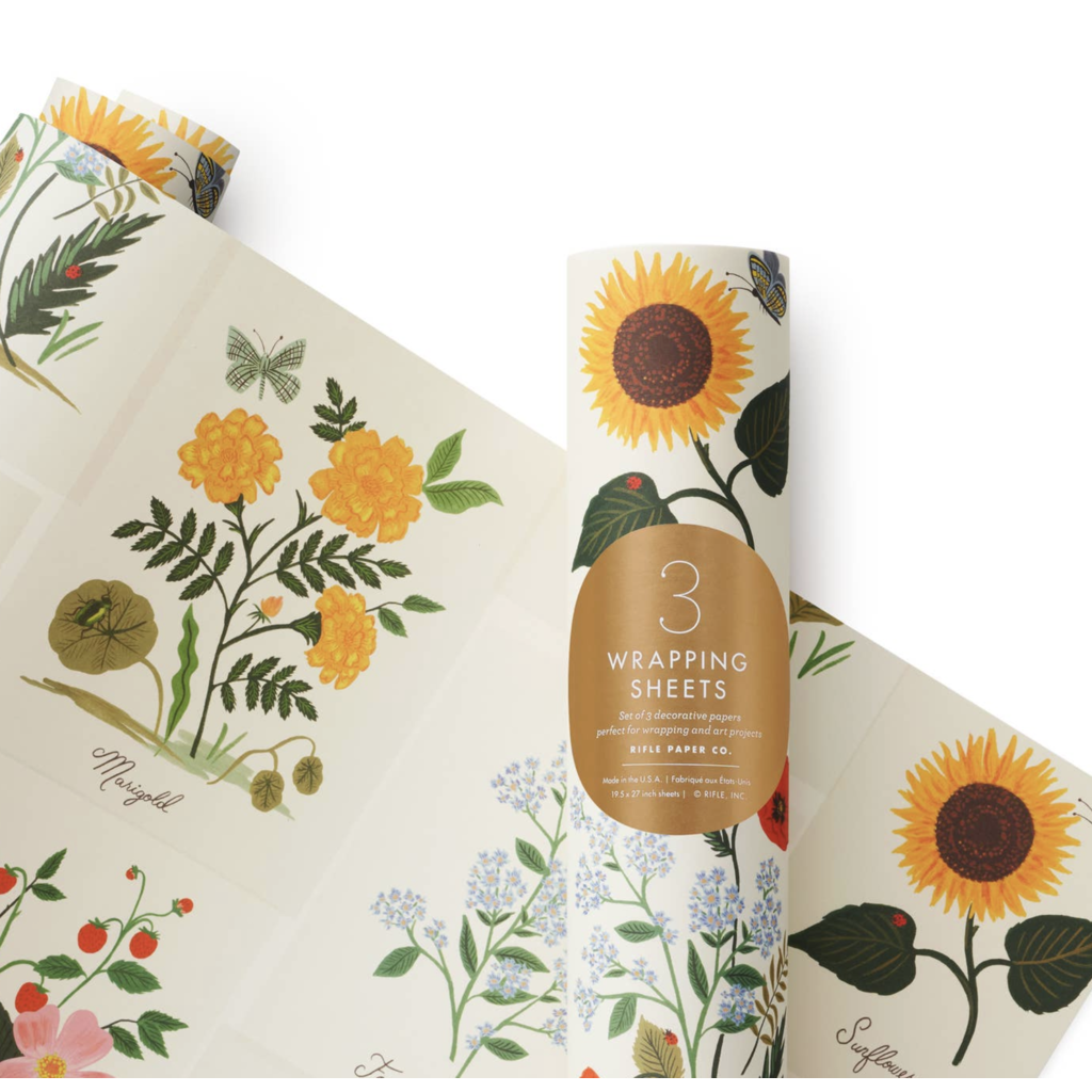 Botanical Wrapping Sheet (Roll of 3)