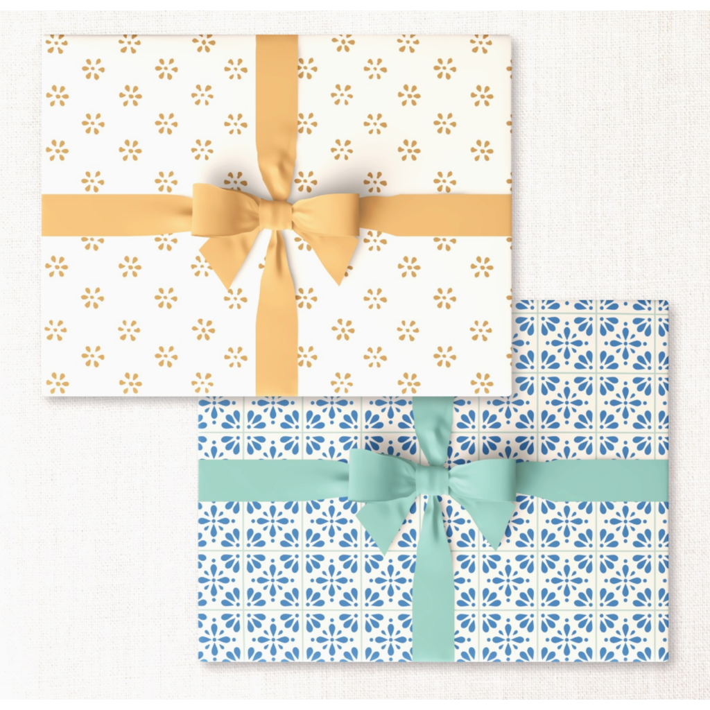 Daisy + Poolside Tiles Double-Sided Wrap Sheet