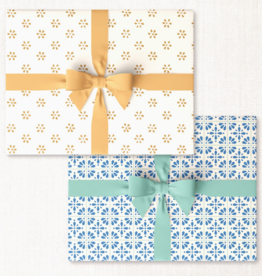 Daisy + Poolside Tiles Double-Sided Wrap Sheet