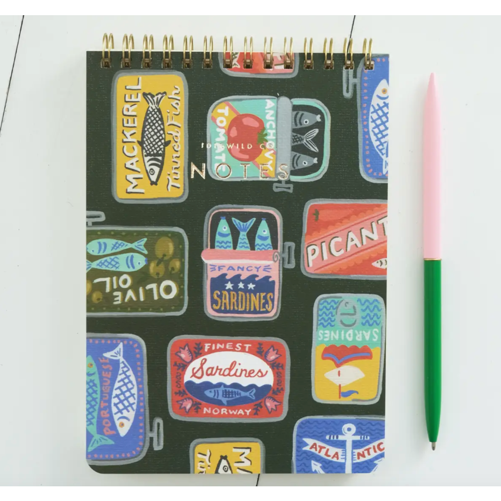 Tinned Fish Spiral Jotter