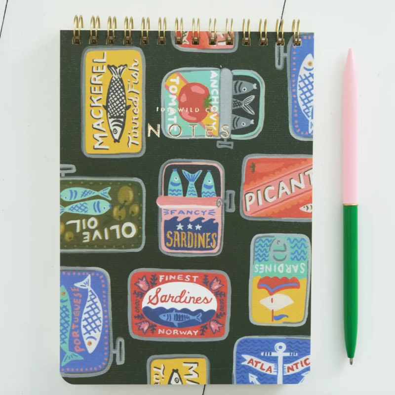Tinned Fish Spiral Jotter