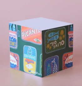 Tinned Fish Sticky Note Cube