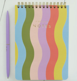 Wavy Rainbow Spiral Jotter