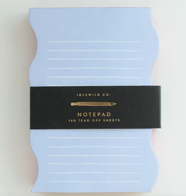 Wavy Shaped Notepad Blue + Cranberry