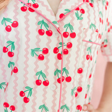 Cherry on Top Ric Rac Short Sleeve Pajama Set