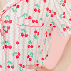 Cherry on Top Ric Rac Short Sleeve Pajama Set