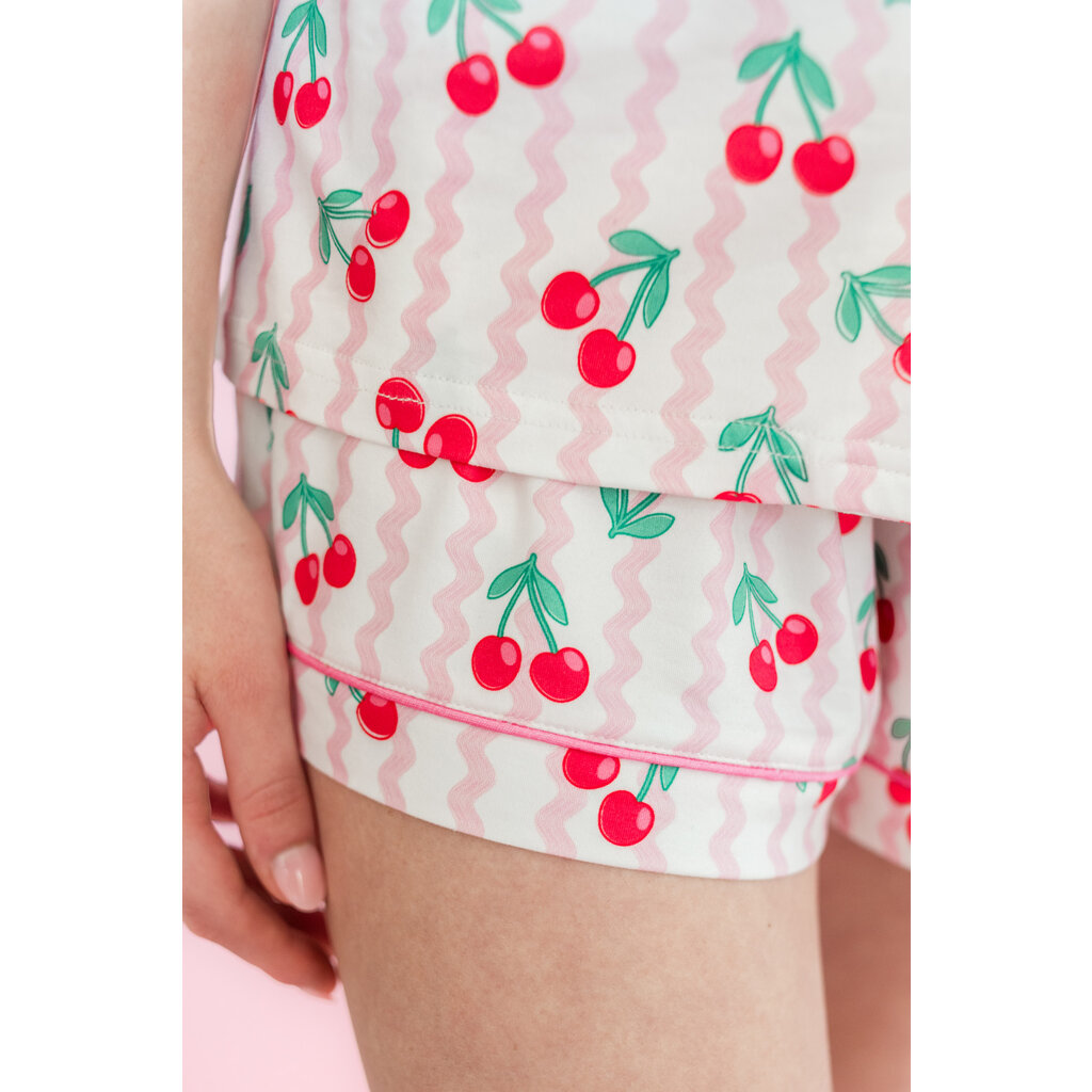 Cherry on Top Ric Rac Short Sleeve Pajama Set