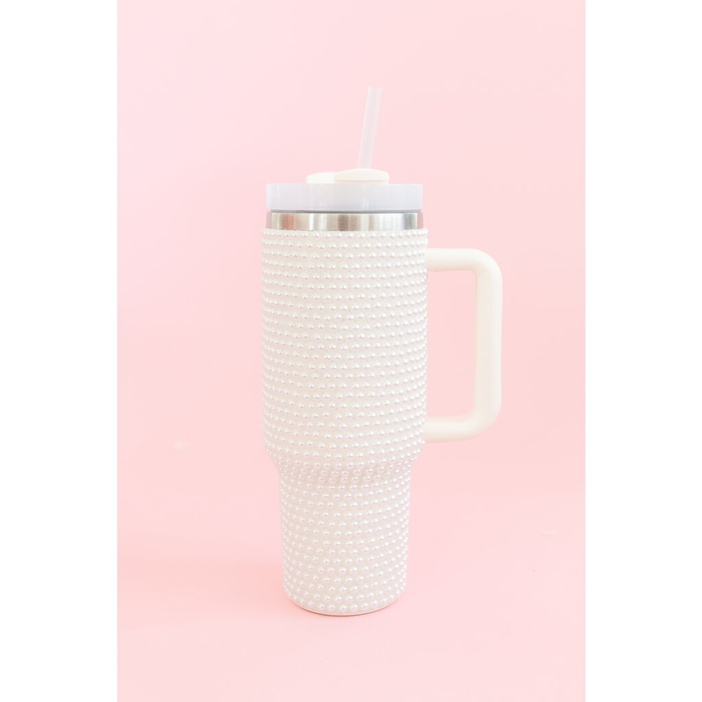 Cream Pearl 40oz Tumbler