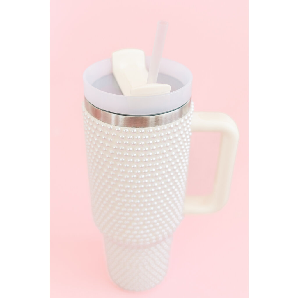 Cream Pearl 40oz Tumbler