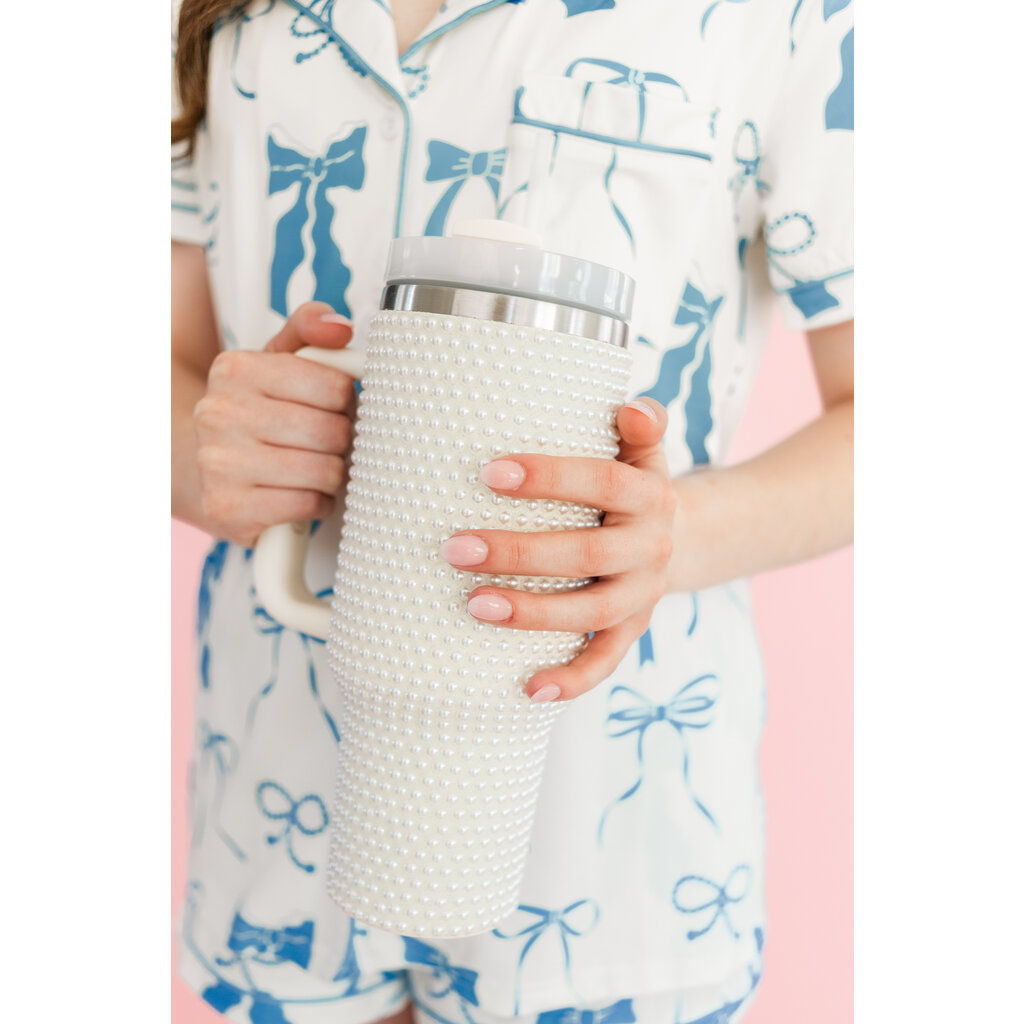 Cream Pearl 40oz Tumbler