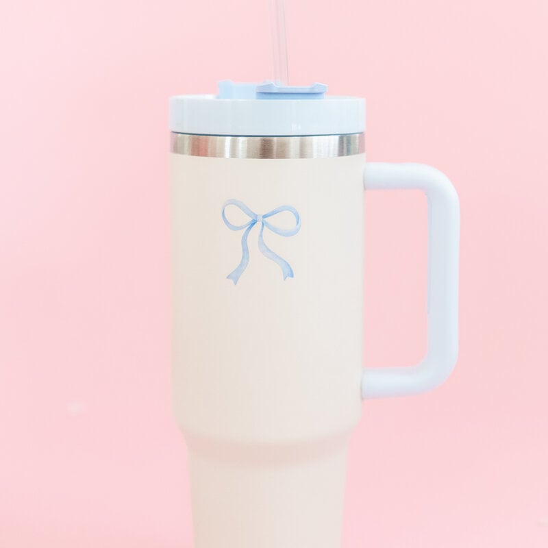 Blue Bow Tumbler 40oz