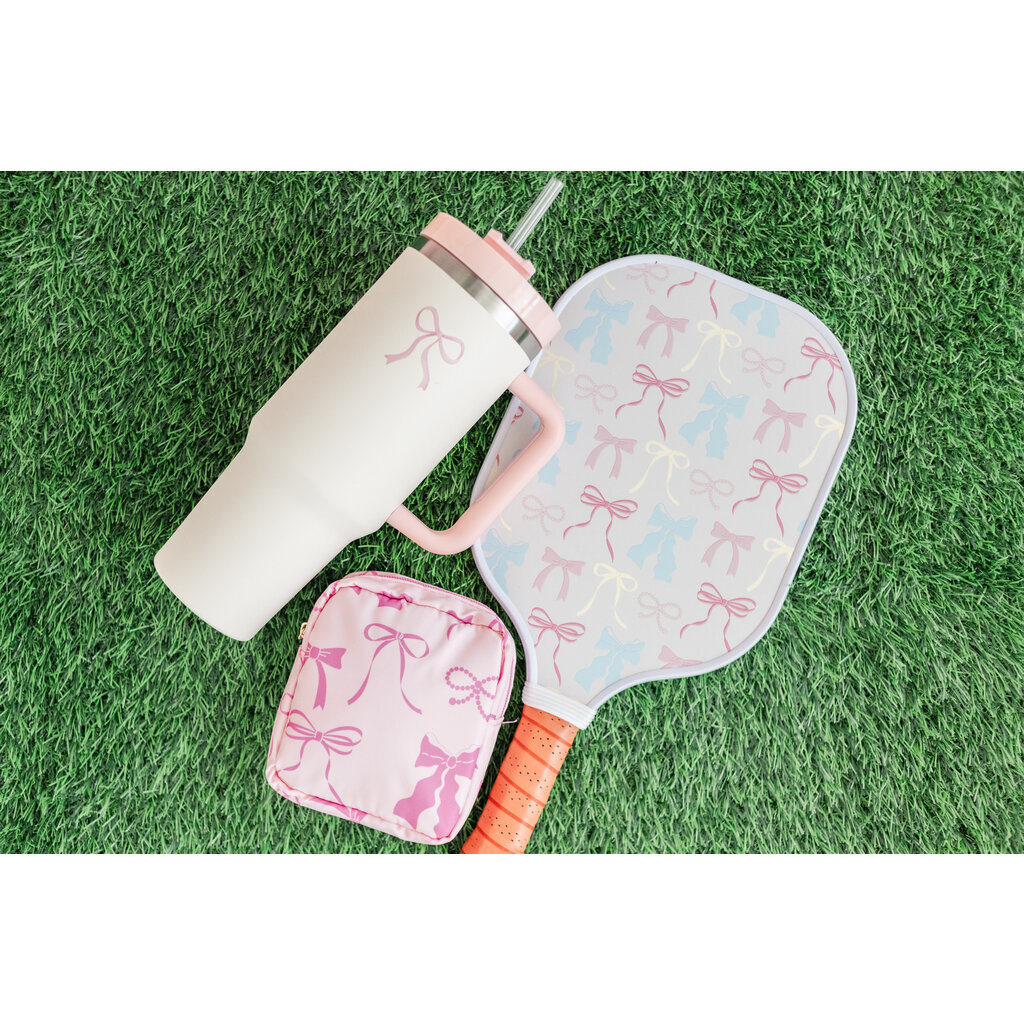 Cream & Pink Bow 40oz Tumbler