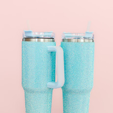 Blue Rhinestone 40 oz Tumbler