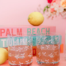 Pink Bows Cocktail Glass Pink Bows Cocktail Glass
