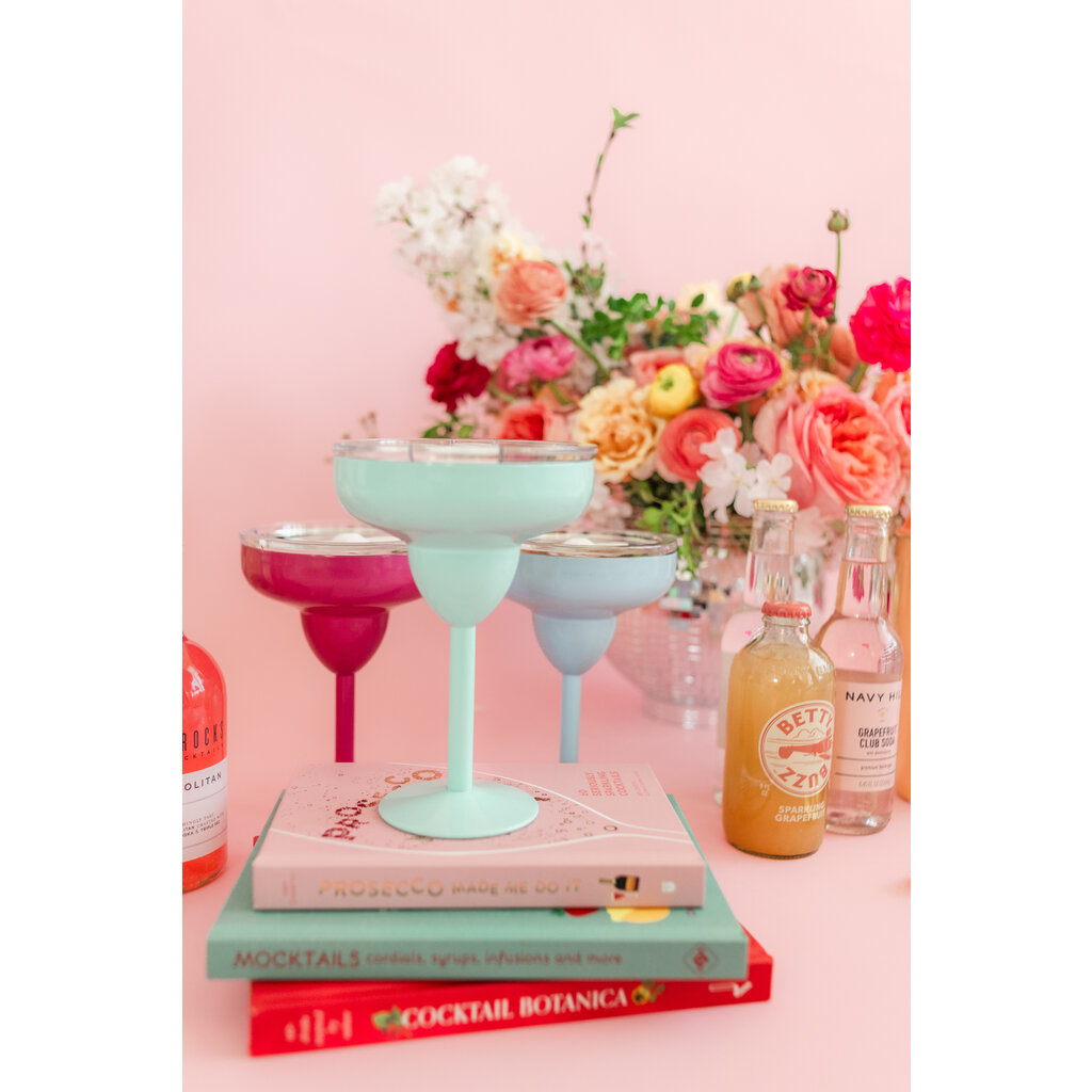 Blue Margarita 8oz Glass & Lid