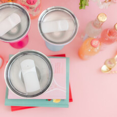 Blue Margarita 8oz Glass & Lid