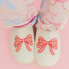 Pink Bow Slippers
