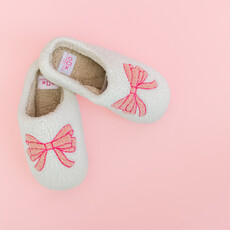 Pink Bow Slippers