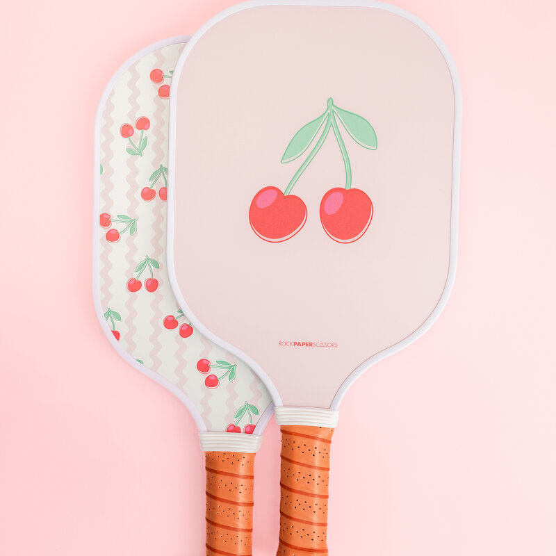 Pink Cherry Ric Rac Pickleball Paddle