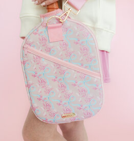 Watercolor Floral Bow Pickleball Paddle Bag & Cover