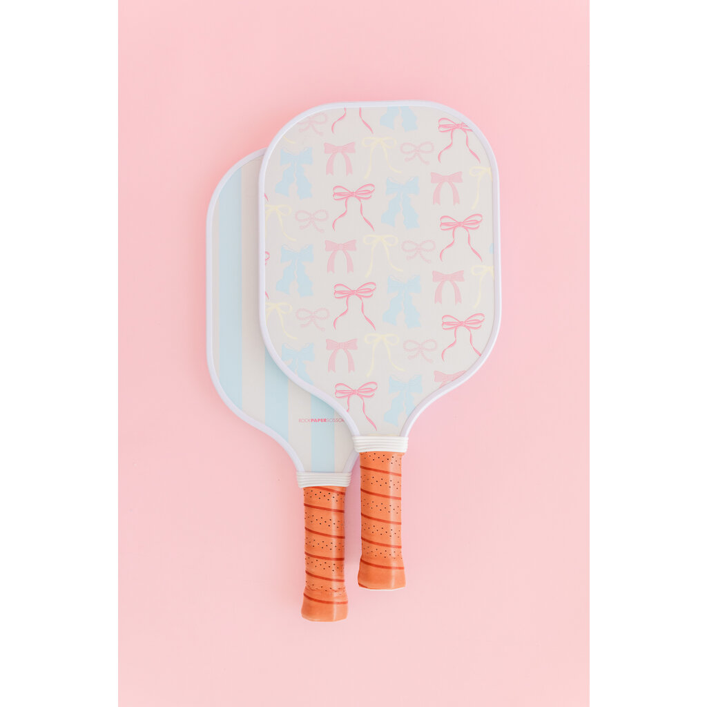 Pastel Bows Pickleball Paddle