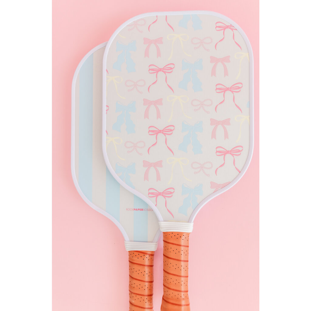 Pastel Bows Pickleball Paddle