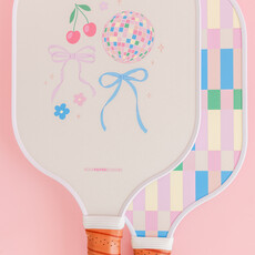 Disco Ball Bows Pickleball Paddle