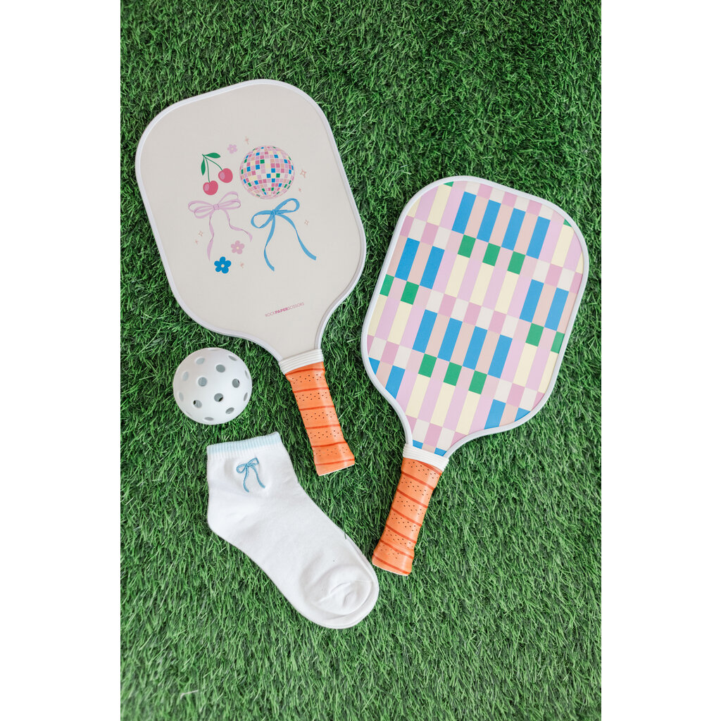 Disco Ball Bows Pickleball Paddle