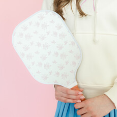Coquette Pink Bow Floral Pickleball Paddle
