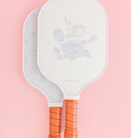 Coquette Blue Bow Floral Pickleball Paddle