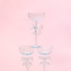 Blue Bow Coupe Wine Glass Blue Bow Coupe Wine Glass