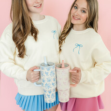 Cream Disco Ball and Bows Sweatshirt Cream Disco Ball and Bows Sweatshirt