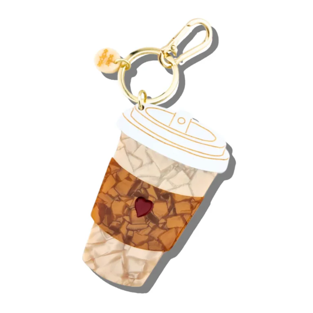 Hand-Painted Coffee Charm/Keychain